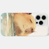 Coques Case-Mate iPhone Capybara se rafraîchissant (Verso (horizontal))