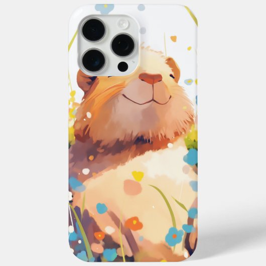 Coques Case-Mate iPhone Capybara Sieste Herbeuse (Verso)