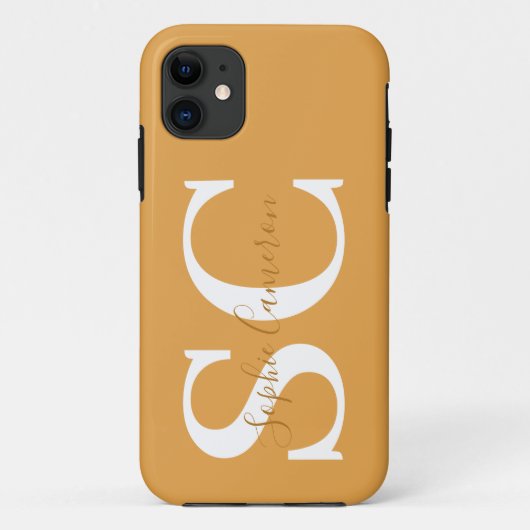 Coques Case-Mate iPhone Caractère graphique en gras initial (Dos)
