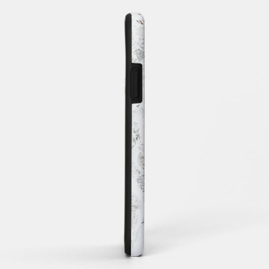 Coques Case-Mate iPhone Caractère graphique gras marbre initial (Dos/Droite)