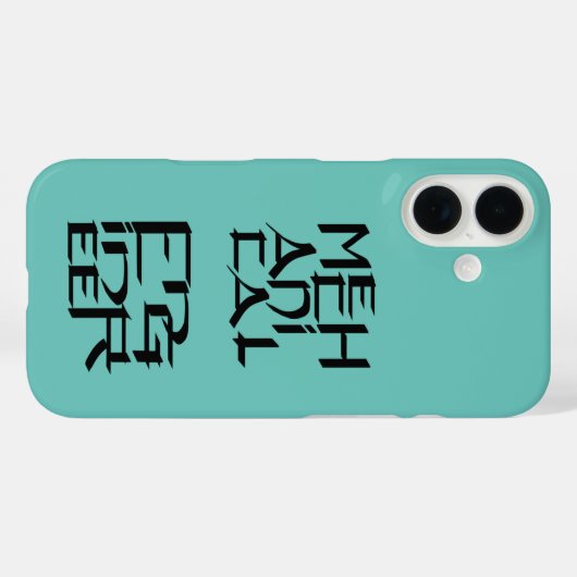 Coques Case-Mate iPhone Caractère mécanicien (Verso (horizontal))