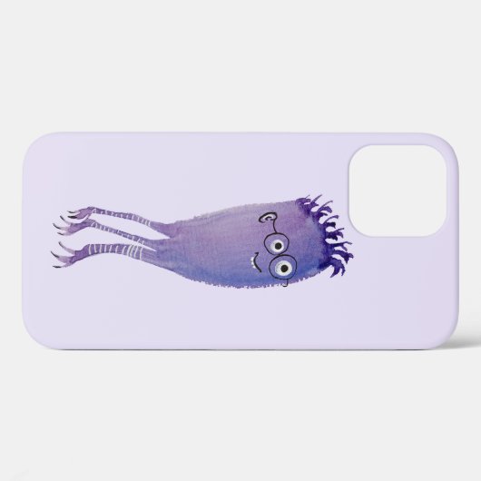 Coques Case-Mate iPhone Caractère mignon Violet Nerdy (Verso (horizontal))