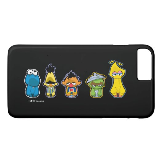 Coques Case-Mate iPhone Caractères de Sesame Street de zombi (Dos (Horizontal))