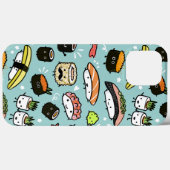 Coques Case-Mate iPhone Caractères Kawaii Sushi Assortis Cute et drôle (Verso (horizontal))
