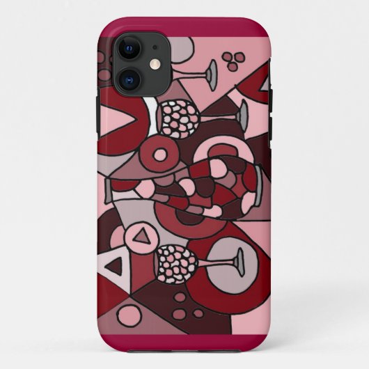 Coques Case-Mate iPhone Carafe fabuleuse de vin et art abstrait en verre (Dos)