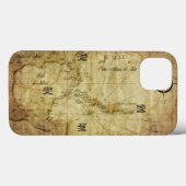 Coques Case-Mate iPhone Caraïbes - carte ancienne (Verso (horizontal))