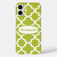 Caraibes Lime Green Marocain Personnalisé iPhone