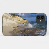 Coques Case-Mate iPhone Caraïbes, Saint-Martin, Falaises à la plage de Cup (Dos (Horizontal))