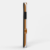 Coques Case-Mate iPhone Caramel Grille moderne avec Monogramme (Dos/Droite)