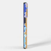Coques Case-Mate iPhone Caramel orange Turquoise Abstrait en gras (Verso / Droite)