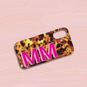 Coques iPhone 16 Carapace de Tortue Rose Monogrammée