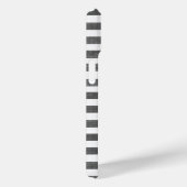 Coques Case-Mate iPhone Carbone et bande blanche (Verso / Droite)