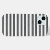 Coques Case-Mate iPhone Carbone et bande blanche (Verso (horizontal))