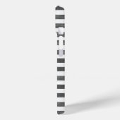 Coques Case-Mate iPhone Carbone et bande blanche (Verso / Gauche)