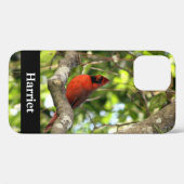 Coques Case-Mate iPhone Cardinal rouge dans l'arbre Personnalisé (Verso (horizontal))
