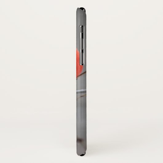 Coques Case-Mate iPhone Cardinal roux brillant en neige hivernale (Dos/Gauche)