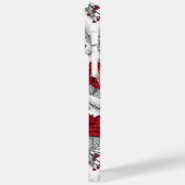 Coques Case-Mate iPhone Cardinaux et poinsettia en rouge et blanc (Verso / Gauche)