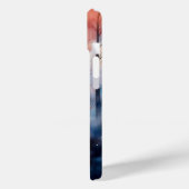 Coques Case-Mate iPhone Cardinaux rouges dans une forêt brumeuse (Verso / Gauche)