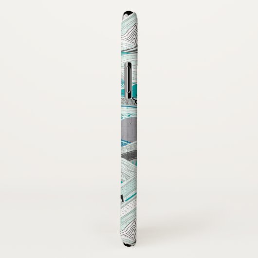 Coques Case-Mate iPhone caribou bleu (Dos/Droite)