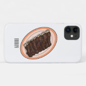 Coques Case-Mate iPhone Caricature à côtes courtes (Dos (Horizontal))