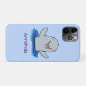 Coques Case-Mate iPhone Caricature adorable de marsouin (Dos (Horizontal))