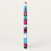 Coques Case-Mate iPhone Caricature amusante Abstraite fleurs fleuris enfan (Dos/Gauche)