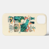 Coques Case-Mate iPhone Caricature Bêtes fantastiques Scènes (Verso (horizontal))