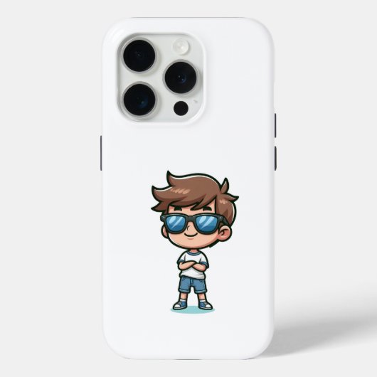 Coques Case-Mate iPhone Caricature cool pour enfants (Verso)