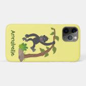Coques Case-Mate iPhone Caricature de bébé gorille joyeux (Dos (Horizontal))