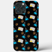Coques Case-Mate iPhone Caricature de café et de beignets (Verso)