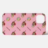 Coques Case-Mate iPhone Caricature de Chouette Peintre Cute (Verso (horizontal))
