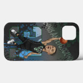Coques Case-Mate iPhone Caricature de Giannis Antetokounmpo (Verso (horizontal))