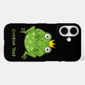 Coques Case-Mate iPhone Caricature de grenouille (Verso (horizontal))