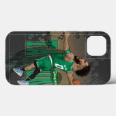 Coques Case-Mate iPhone Caricature de Jayson Tatum (Verso (horizontal))