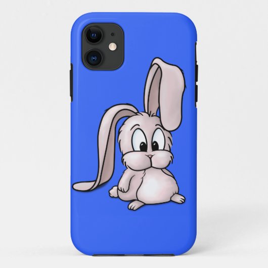 Coques Case-Mate iPhone Caricature de lapin rose mignon (Dos)