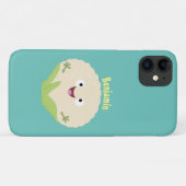 Coques Case-Mate iPhone Caricature de légume de chou-fleur joyeux (Dos (Horizontal))