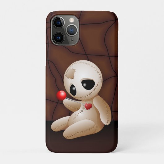 Coques Case-Mate iPhone Caricature de poupée vaudou en amour (Dos)