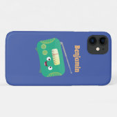 Coques Case-Mate iPhone Caricature de radio rétro amusante (Dos (Horizontal))