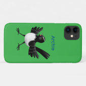 Coques Case-Mate iPhone Caricature de Willie Wagtail australienne personna (Dos (Horizontal))