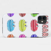 Coques Case-Mate iPhone Caricature des Macarons (Dos (Horizontal))