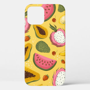 Case-Mate iPhone Case Caricature dessinée à la main, fruits d'été vintag