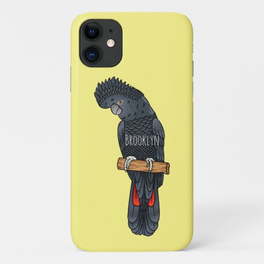 Coques Case-Mate iPhone Caricature d'oiseau à queue rouge (Dos)