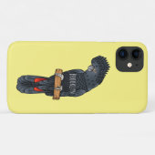 Coques Case-Mate iPhone Caricature d'oiseau à queue rouge (Dos (Horizontal))