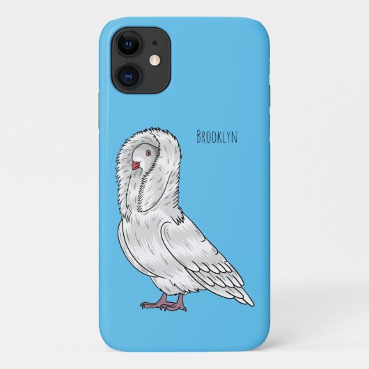 Coques Case-Mate iPhone Caricature d'oiseau pigeon Jacobin (Dos)