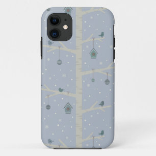 Case-Mate iPhone Case Caricature d'oiseaux forestiers de Noël