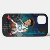 Coques Case-Mate iPhone Caricature du ballon Lamelo (Verso (horizontal))
