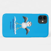Coques Case-Mate iPhone Caricature en bécasseau mignon (Dos (Horizontal))