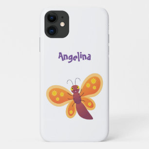 Case-Mate iPhone Case Caricature joli papillon orange