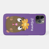 Coques Case-Mate iPhone Caricature joyeuse de cobaye mignonne (Dos (Horizontal))