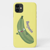 Coques Case-Mate iPhone Caricature joyeux de courgettes mignonnes (Dos)